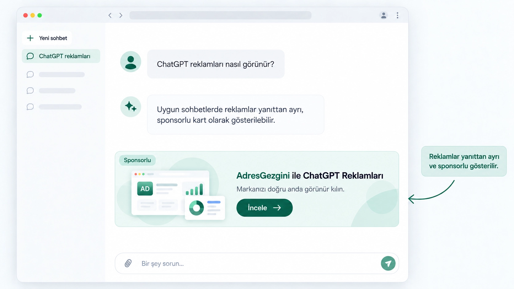 ChatGPT reklam süreci nasıl çalışır
